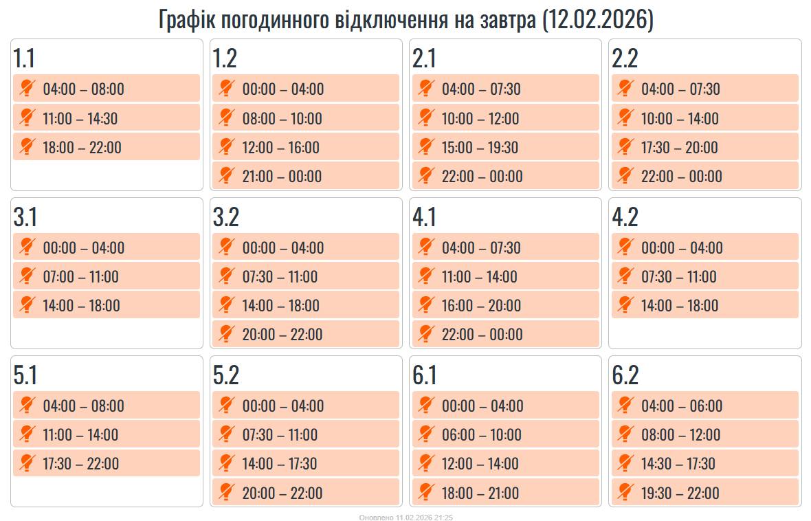 Світло зникає не за графіком: де в Україні аварійні відключення після атаки